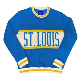 ST. LOUIS Blue Crewneck Sweater